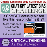 Chat GPT Latest Bias | Critical Thinking | Digital Literac