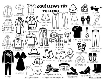 Preview of Chat Mat: La ropa (Clothing/Shopping)