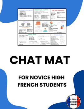 Preview of Chat Mat for Novice High French
