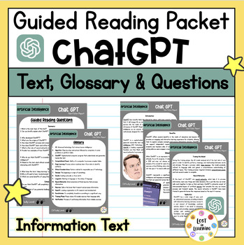 Preview of ChatGPT || Reading Comprehension - Levels O-P & T-U || Non-fiction Report