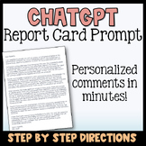 ChatGPT Report Card Prompt