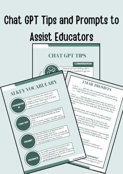 Preview of ChatGPT Tips and Prompts to Assist Educators