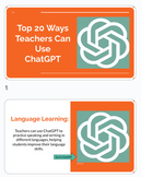 ChatGPT Top 20 Ideas for Teachers
