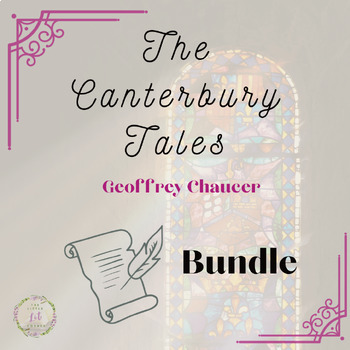 Preview of Chaucer The Canterbury Tales Writing, Assessment, Annotate, Webquest