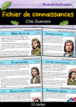 Preview of Che Guevara - Fichier de connaissances - Personnages célèbres (français)