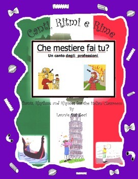 Preview of Italian  Professions (Che Mestiere Fai Tu? ) with this rap-like chant and MP3