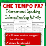 Che Tempo Fa? Interpersonal Speaking Activity