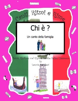 Preview of Italian Family Words (Che è ?) with the Italian  Rap-like Chant & MP3