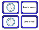 Che ore sono?  Telling Time Flashcards and Memory Game Ita