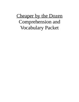 cheaper by the dozen script pdf