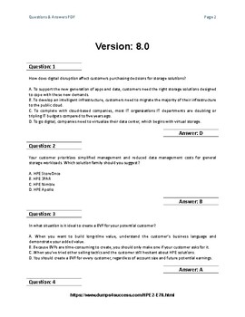 HPE2-B01 PDF Demo