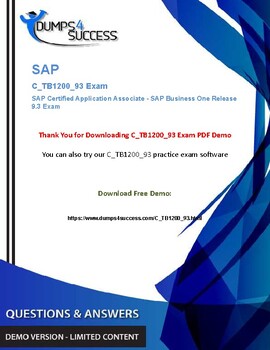 Exam C_TB1200_10 Topics