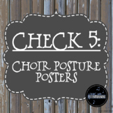 Check 5 - Choir Posture Posters: Rustic