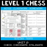 Check, Checkmate, Stalemate (Level 1 Chess Worksheets/Curr