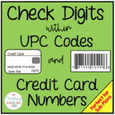Check Digits with UPC Codes and Credit Card Numbers WebQuest