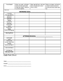 Check In/Check Out Sheet