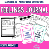 Check-In Feelings Journal for Social Emotional Learning an