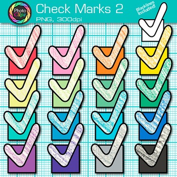 Preview of Check Mark Clipart Images: Checkbox & Mark Off Clip Art Transparent PNG B&W