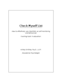 Check-Myself List: A Self-Monitoring Behavior Checklist