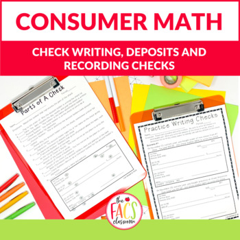 Preview of Financial Literacy Check Writing for Life Skills Family and Consumer Science