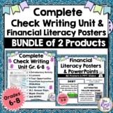 Check Writing Unit and Financial Literacy Posters & PPTs B