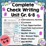 Check Writing Unit with Activities  Lessons and Tests (Gra