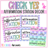 Check Yes Pastel Affirmation Station