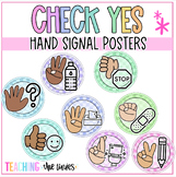 Check Yes Pastel Classroom Hand Signal Posters