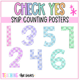 Check Yes Pastel Skip Counting/Multiplication Poster Numbers