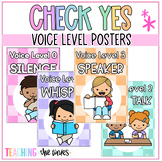 Check Yes Pastel Voice Level Posters