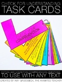 Check for Understanding Task Cards FREEBIE