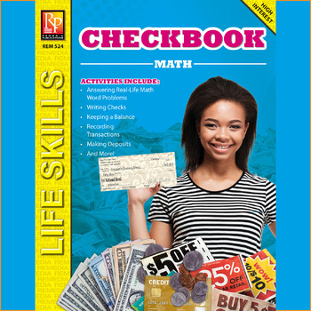Preview of Checkbook Activities: Life Skills Word Problems - Deposits - Register - No Prep