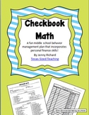 Checkbook Math -- Middle School Behavior Plan with Persona