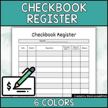Preview of Checkbook Register Boxes. Checkbook Balancing. Budgeting for Kids.
