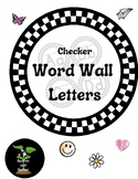 Checker Word Wall Letters