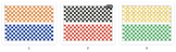 Checkerboard Border Printable Download - 6 Different Colors PDF