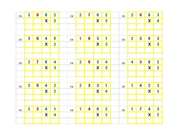 Preview of Checkerboard Easy Tickets - Montessori Math Tickets