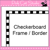 Borders Clip Art - Checkerboard Frame