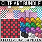 Checkerboards and Pieces CLIP ART Create a Checkers Game