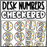 Checkered - Desk/Table Numbers | Classroom Seating Organiz