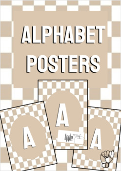 Preview of Checkered Alphabet Posters