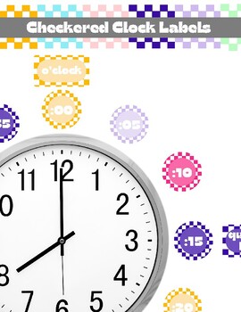 Preview of Checkered Clock Number