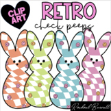 Checkered Retro Peep Clip Art