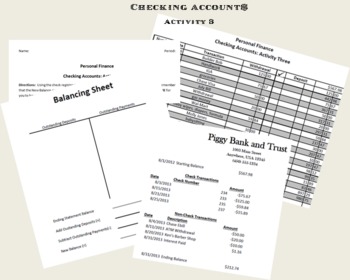 Preview of Checking Accounts Activity 3
