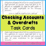 Checking Accounts & Overdraft Task Cards
