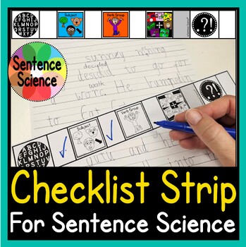 Preview of Checklist Strips for Sentence Science