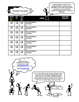 Preview of Checklist Study Guide Template
