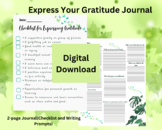 Checklist and Writing Prompt to Express Gratitude