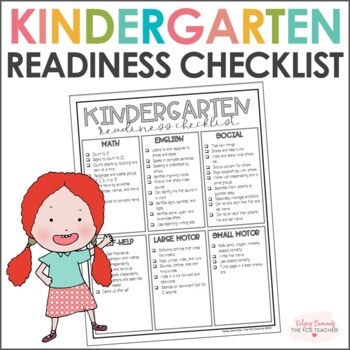 Preview of Checklist for Kindergarten Readiness *EDITABLE*