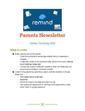 Checklist for Parent newsletter